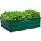 Costway 40x32 Inch Patio Raised Garden Bed Vegetable Flower Plant Dark Green New